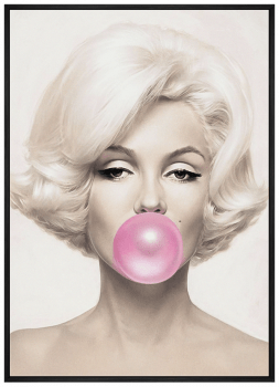Quadro Decorativo Marilyn Monroe Chiclete Bubble